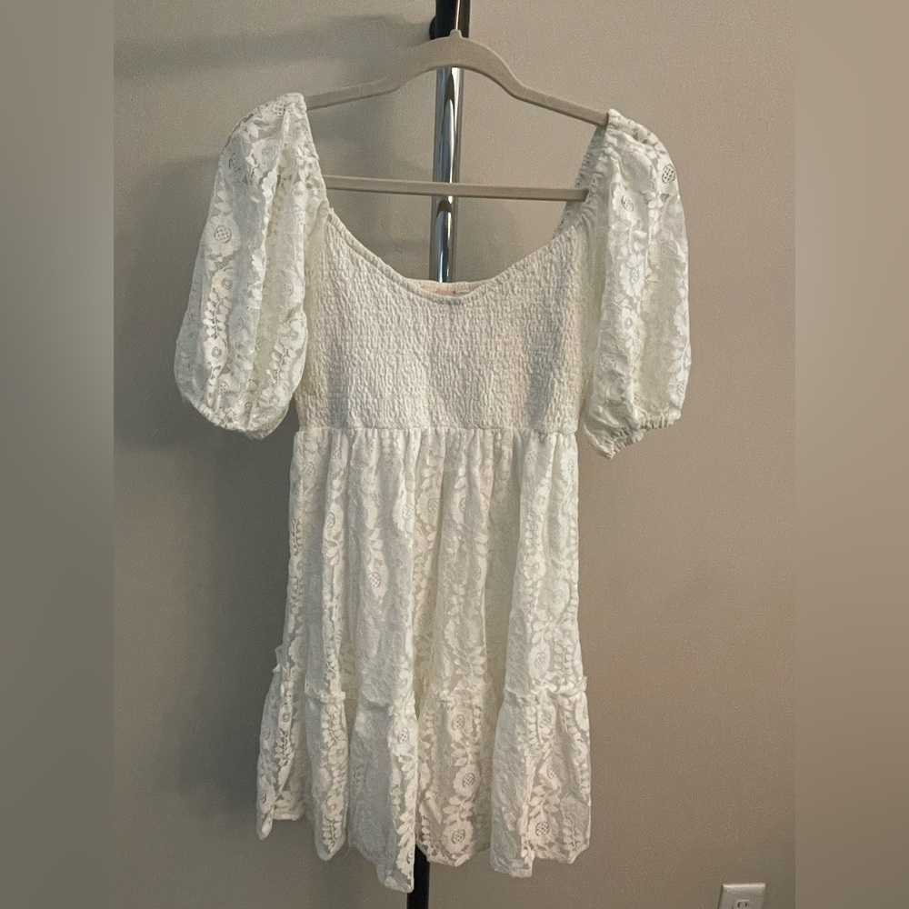 Cream Lace Dress